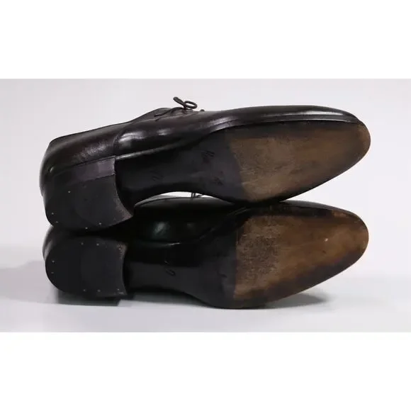 Massimiliano Stanco Dark Brown Lace Up Oxford Leather Dress  display picture 1